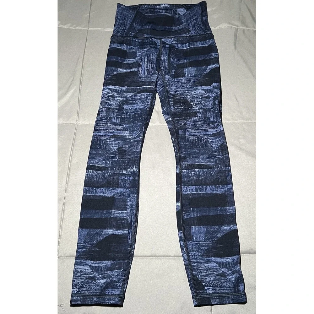 Lululemon Joggers Women Size 4 Multi Midnight Navy Pants Gym Yoga Athleic